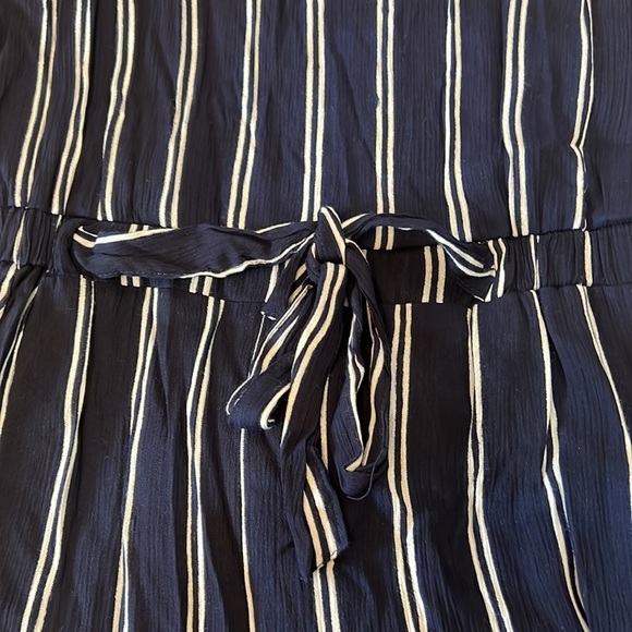Shoreline.  Jumpsuit. Blue/White Stripe.  Size L. - Picture 4 of 11